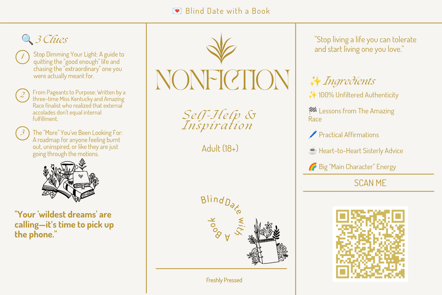 💌 Blind Date with a Book - Non-Fiction / Self-Help & Inspiration