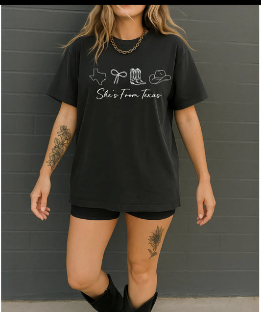She's From Texas Graphic Tee